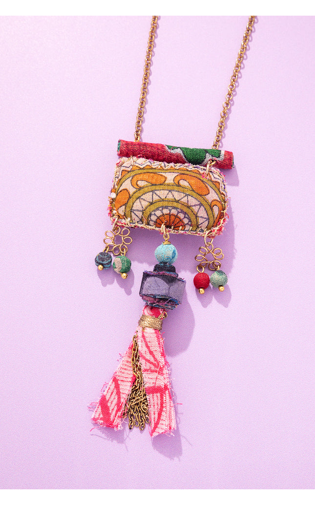Ethnic Charm Pendant Necklace