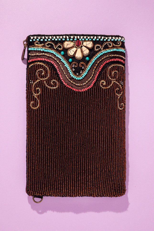 Tapestry Crossbody Phone Bag