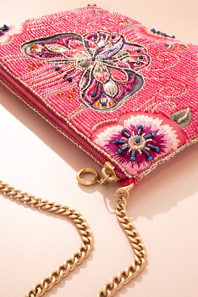 Social Butterfly Mini Crossbody Handbag